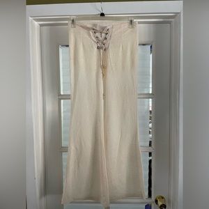Sans Souci, Cream Color, Lace Pants, Size M